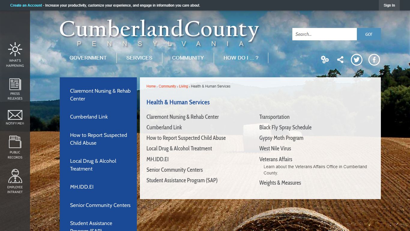 Health & Human Services | Cumberland County, PA - Official Website